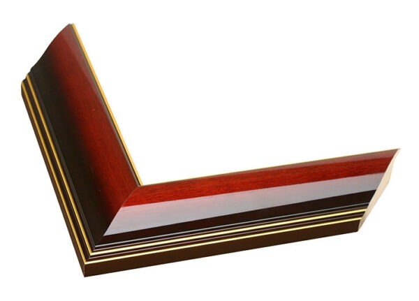 Glossy Mahogany Premium with Gold Border - Image 2